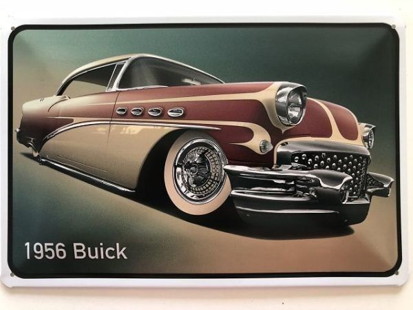 Buick Insegne: Blechschild-BUICK 1956 – Nuovo e nell'imballaggio originale da Rupperswil venduto da big-one-sale