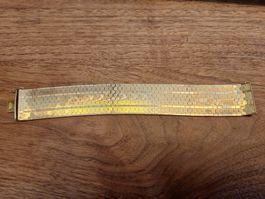 Massives Armband vergoldet ca. 19.5 cm