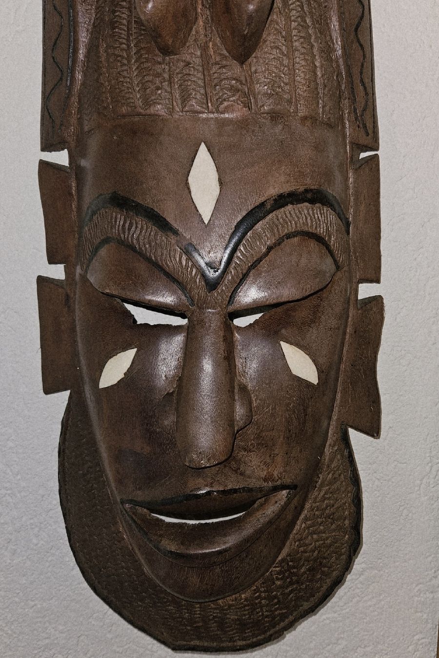 Internationale Kunst: Große afrikanische Holzmaske „Ethno / Afrika / Holzkunst“ – Gebraucht aus Thun von Engel114 5
