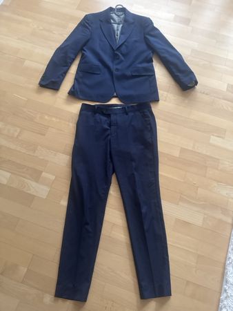 WE Fashion Herren Anzug, dunkelblau , Slim FitGrösse 50