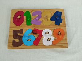 Holzpuzzle Zahlen für Kinder