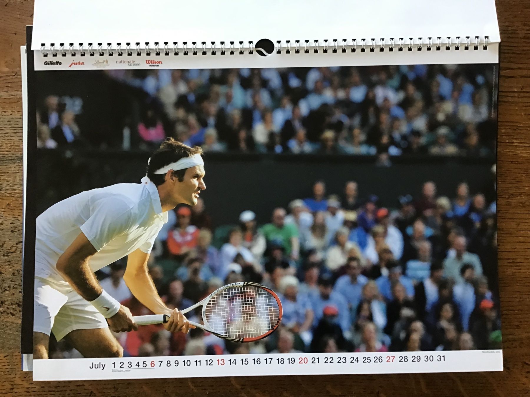Calendari: Calendrier officiel Roger Federer 2014 – Usato da Fully venduto da Ruby97 2