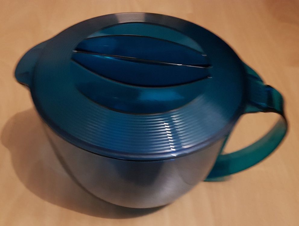 TUPPERWARE MICROPLUS MICROCOOK 1 L Microwellen- Kanne Schwarz NEU