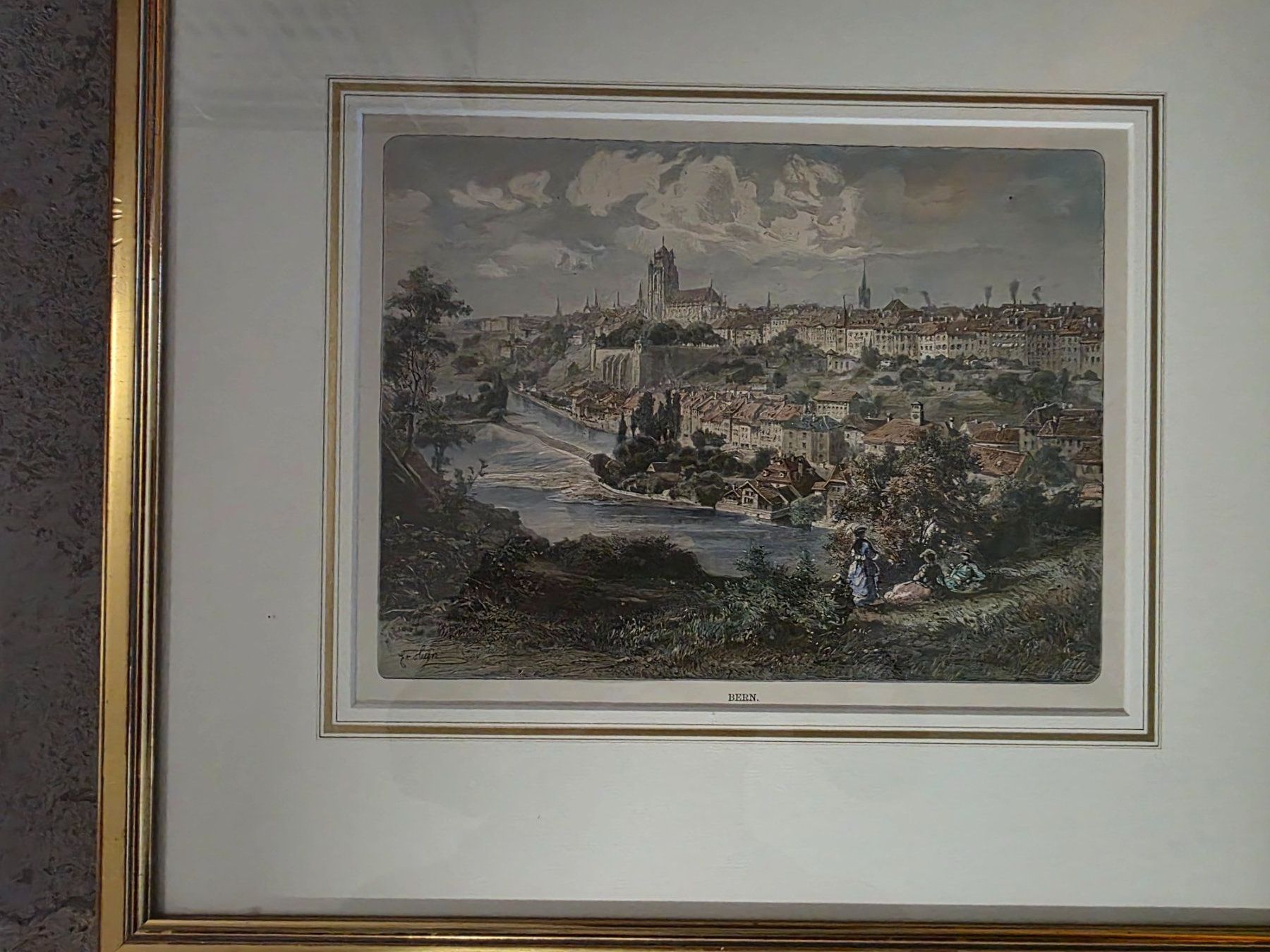Incisioni: Holz Stich Xylografie ca. 1880 -  Bern – Usato da Walterswil BE venduto da Lonitti 2
