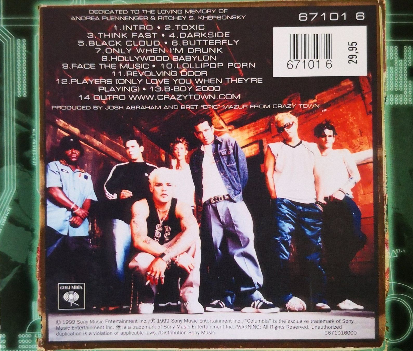 CD: CRAZY TOWN - THE GIFT OF GAME - CD – Usato da Greifensee venduto da scharmant 1