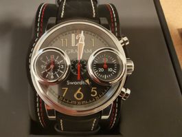 GRAHAM SWORDFISH GREY/BLACK NEW&FULLSET&WARRANTY&BRACELET