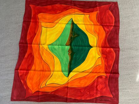 SeidenFoulard Schal Vintage 1989 Neu