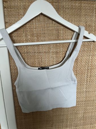 Weißes crop top von Zara