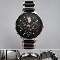 Montre Homme U.S. Polo Assn. - Cadran Noir & Bracelet Acier