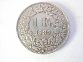 1 Fr. 1931 silber