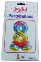 Partyballon Nr. 8 von Joyful, 71 cm, stehend (neu/OVP)
