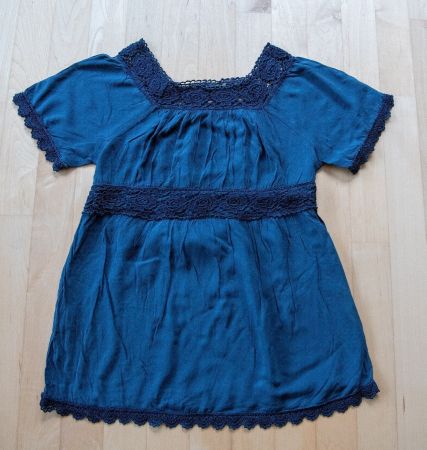 Bluse mit Spitzen, Gr. 36
