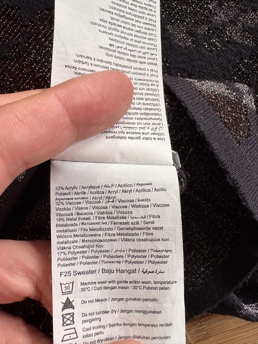 Pullover & Sweatshirts: Camaieu Glitzer Pullover, Gr. S, Blumenmuster – Neu (gemäss Beschreibung) aus Malters von Gisi80 6