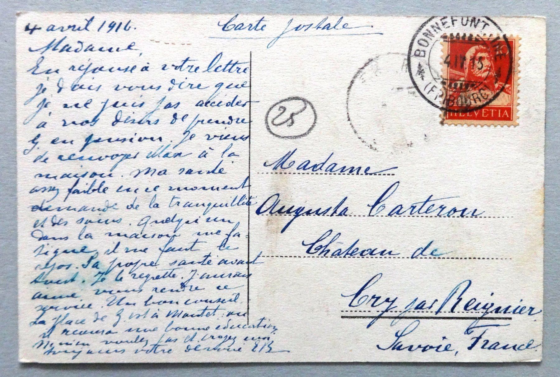 Cartoline postali: N.-D. de Bourguillon, Int. de l' église – Usato da Fétigny venduto da Billy2miny 1