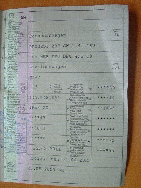Peugeot Automobili: PEUGEOT 207 SW 1.4i 16 V KOMBI MIT MFK ALLES LESEN ! – Usato da Schachen b. Reute venduto da Dzestar 9