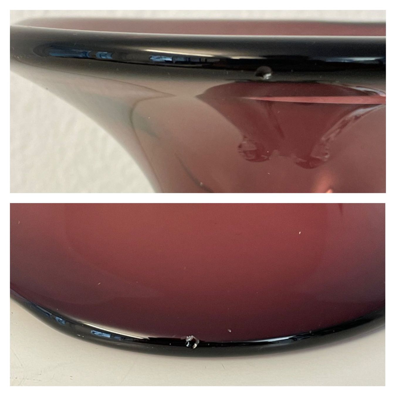 Vasen & Gefässe: Vintage Sommerso Glas Vase - Murano oder Böhmen, ca. 1960er – Gebraucht aus Zürich von Arche_Brockenhaus 9