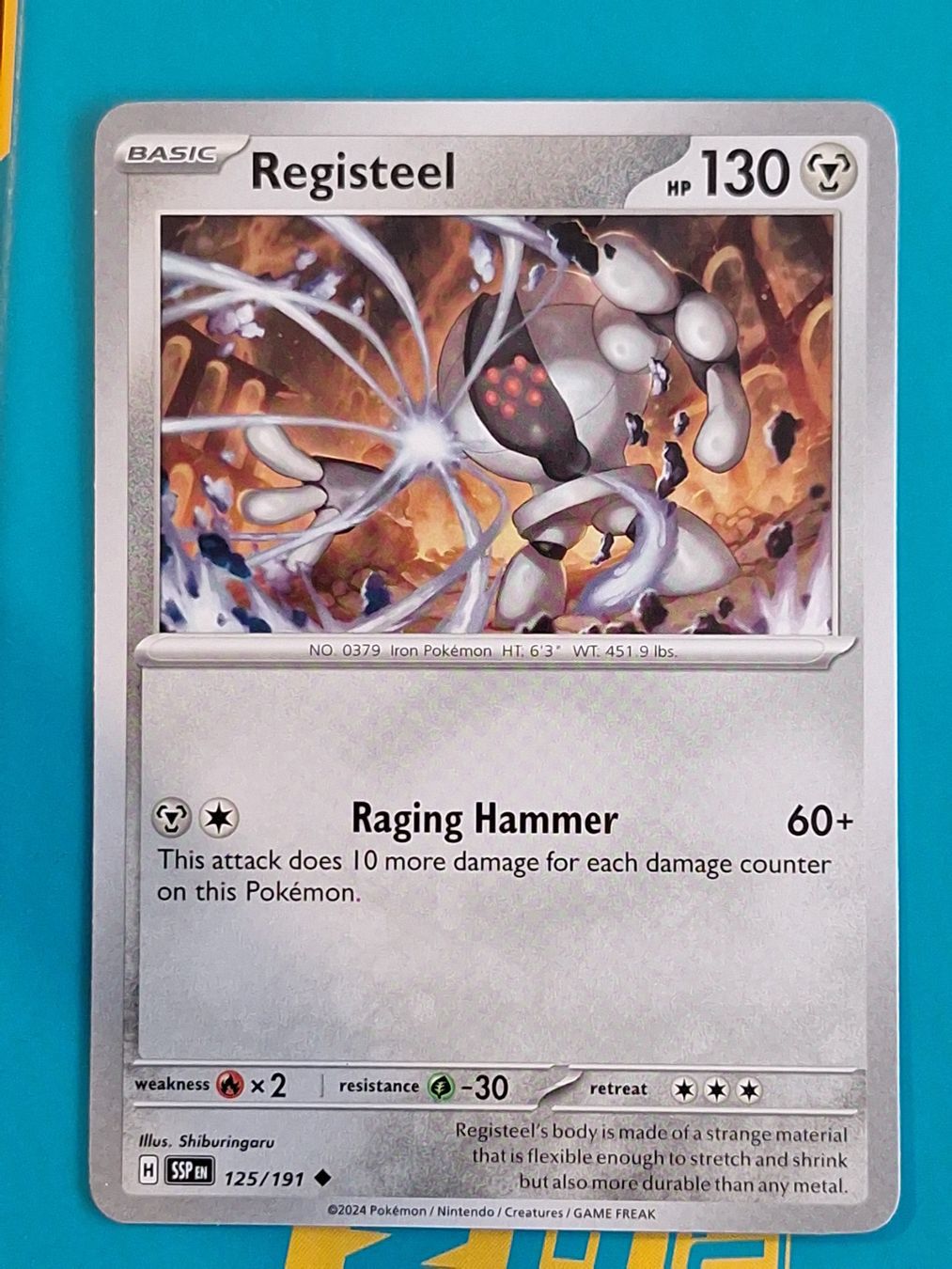 Pokémon Carte collezionabili: Registeel - Pokemon Surging Sparks – Usato da Altstätten SG venduto da GGsGameshop
