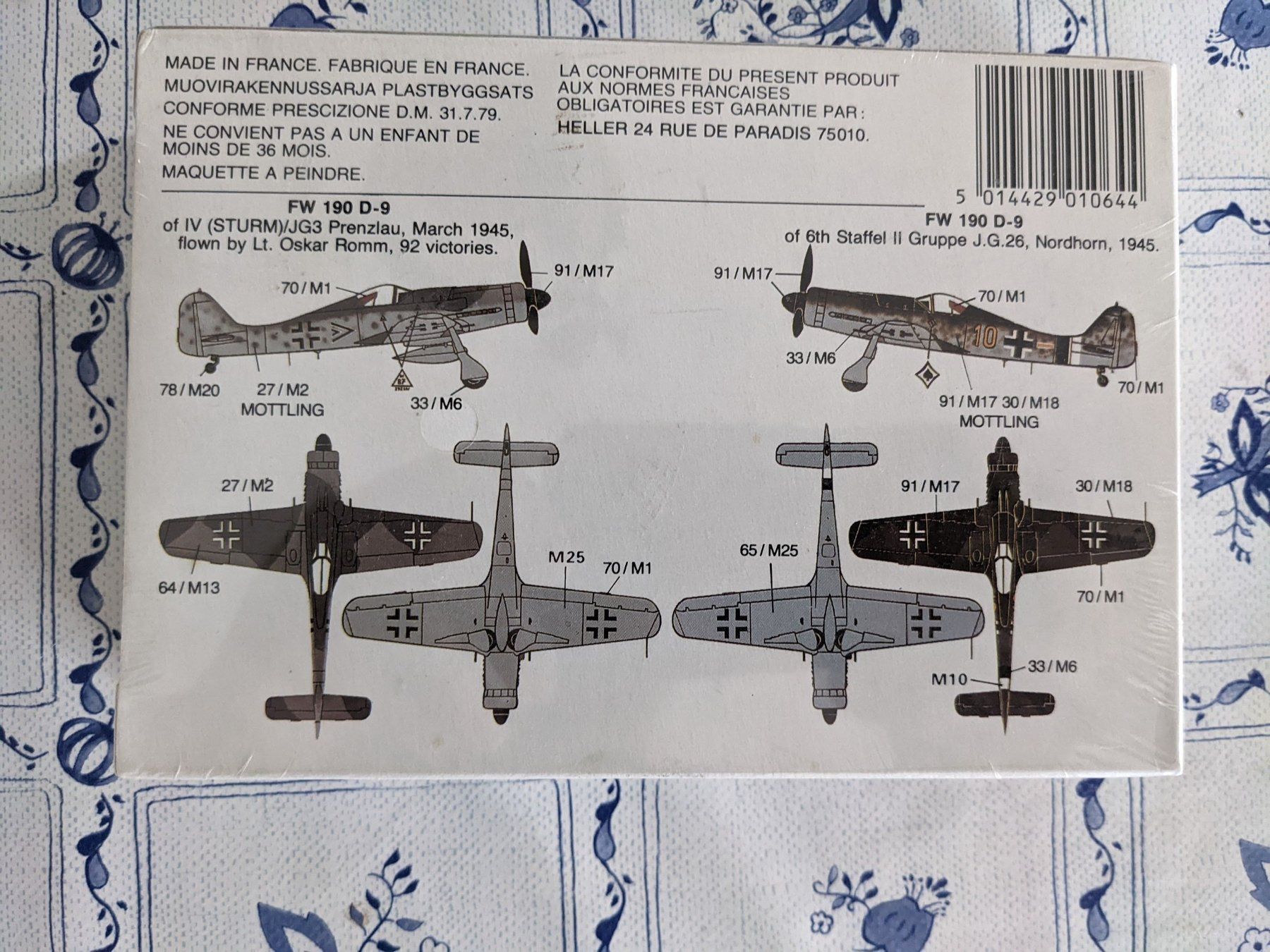 Kit di modellismo & Modellini statici: Airfix Focke Wulf Fw 190 D9 – Usato da Neuenhof venduto da Abakan 1