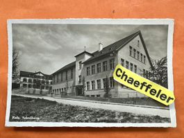 Alte Ansichtskarte 1936  Rafz, Schulhaus - Rarität! 