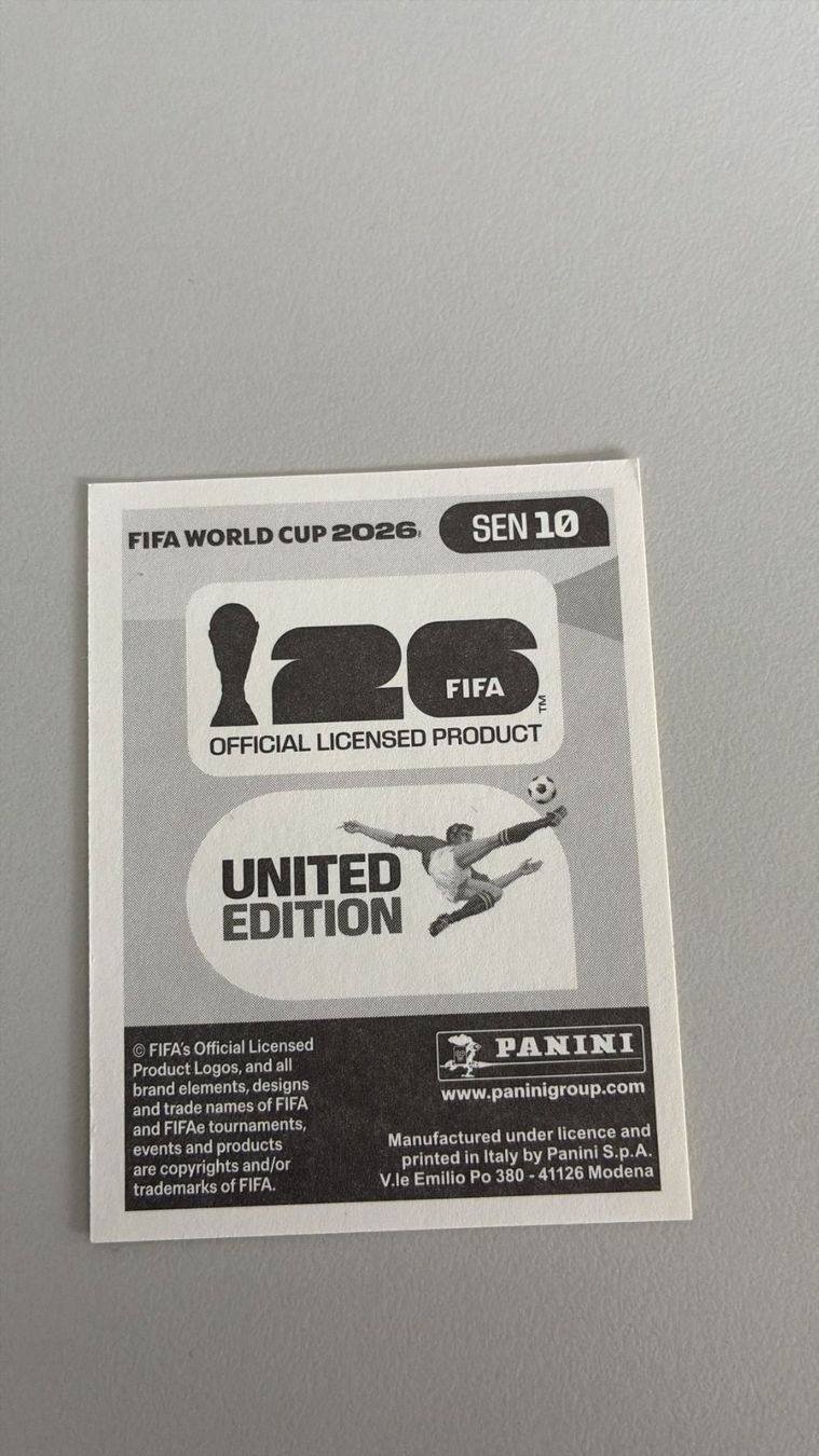 Panini Sammelbilder & Trading cards: Carte panini 2026 - SEN 10 – Neu (gemäss Beschreibung) aus La Neuveville von Ibo2300 1