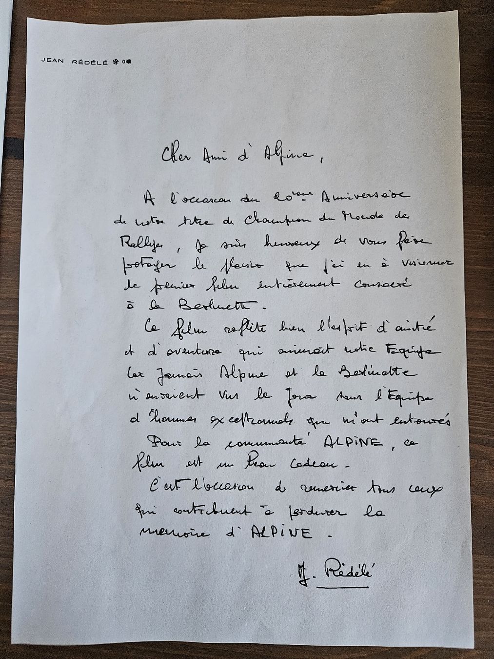 Autographes: Alpine A110 Berlinette  – Neuf (Voir description) à Dielsdorf par toe51664 2