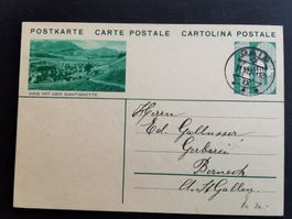 1934 - Bildpostkarte - Gais AR - BSU - Ganzsache