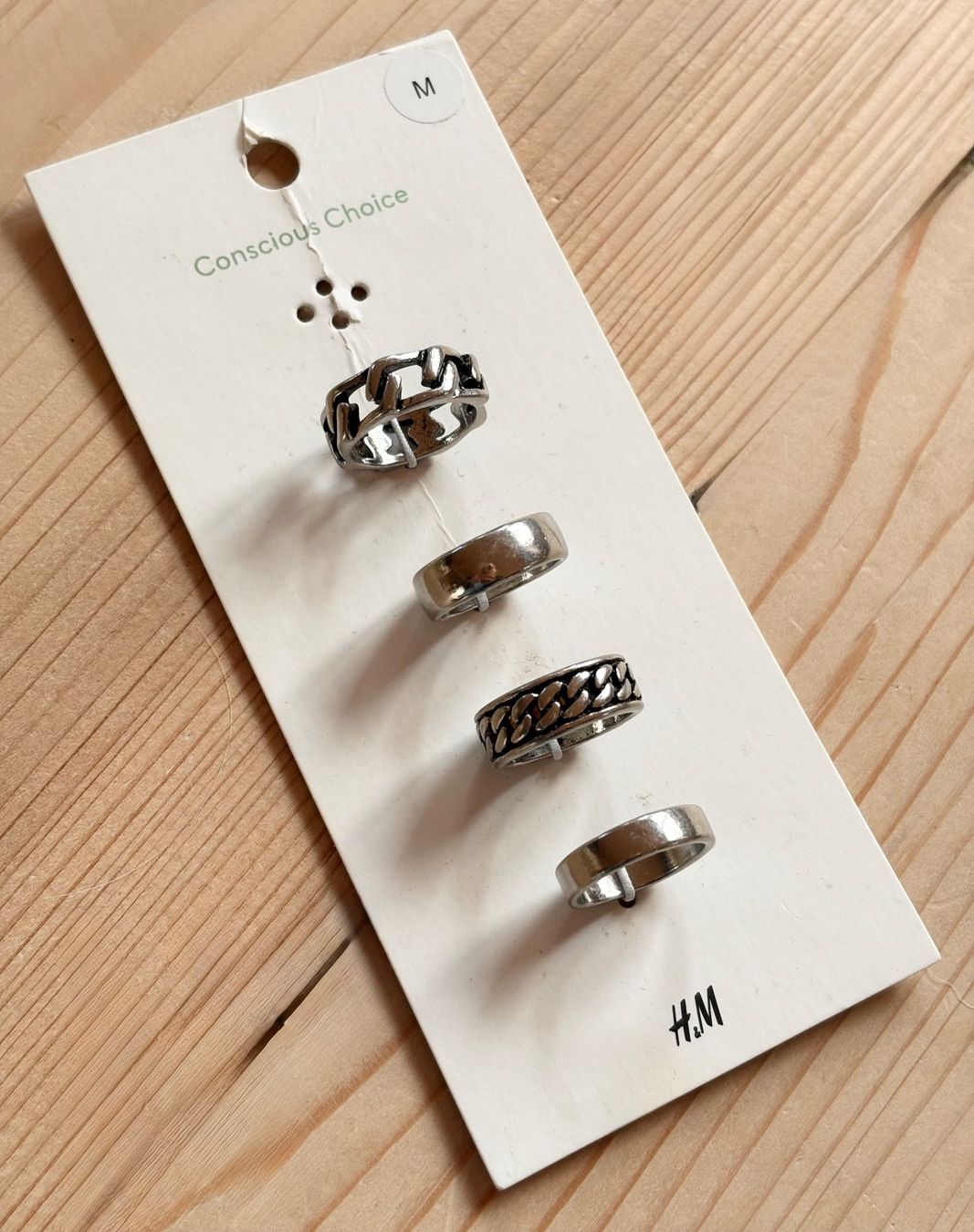 Anelli: Ringe /Fingerringe H&M breit,silberfarben, Gr.M – Nuovo e nell'imballaggio originale da Siblingen venduto da Vany_McDougall 1