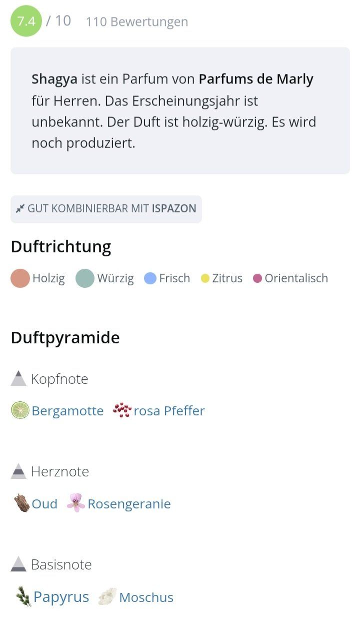 Profumi & Eau de Toilette: 5 ml PARFUMS DE MARLY SHAGYA ABFÜLLUNG – Nuovo (secondo la descrizione) da St. Gallen venduto da CaliSunshine 4