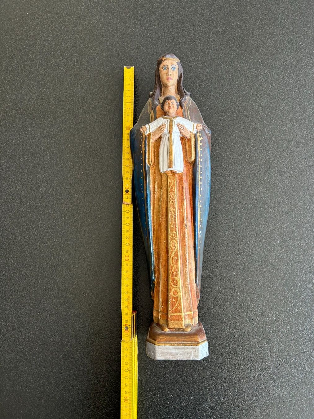 Statuette: Marienfigur mit Kind Holz 43cm hoch – Usato da Root venduto da Mpcshop 2