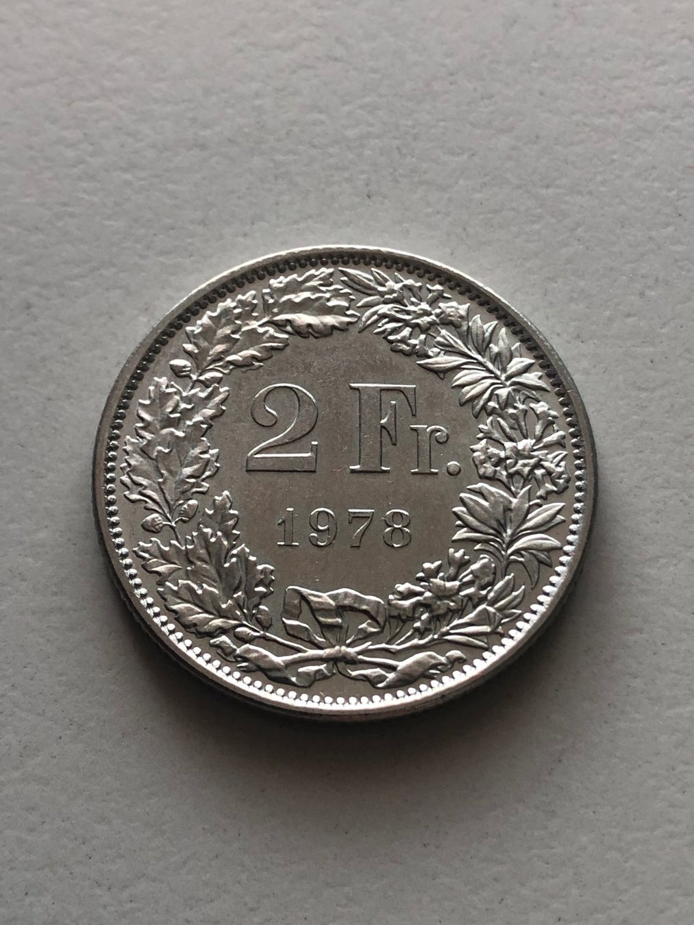 Alle Münzen: 2 Fr. 1978 unz. – Gebraucht aus Schötz von Odpa