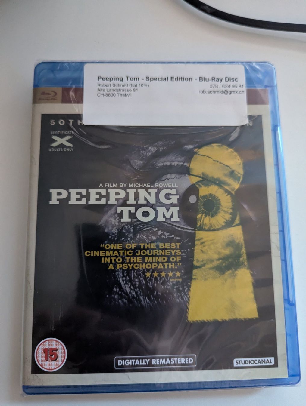Tutti i DVDs: Peeping Tom - Blu Ray Neu OVP Michael Powell 50th Anniversar – Nuovo e nell'imballaggio originale da Hünenberg See venduto da SpecialEditionGaming