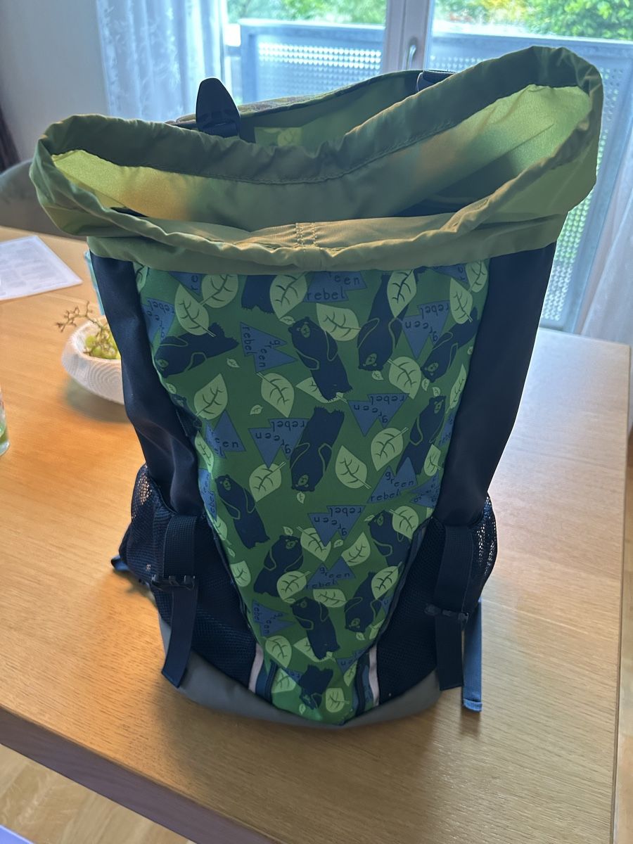 Vaude Borse & Zaini: Vaude Kinderrucksack Puck 14, Grün/Blau – Usato da Staufen venduto da Butterflower 1