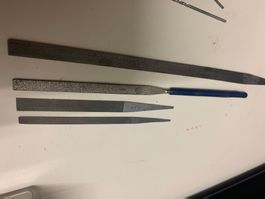 4 kleine Feilen für unterschiedliche Detailarbeiten