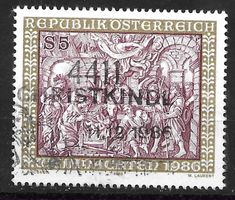 Österreich 1986: Weihnachten Stempel Christkindl