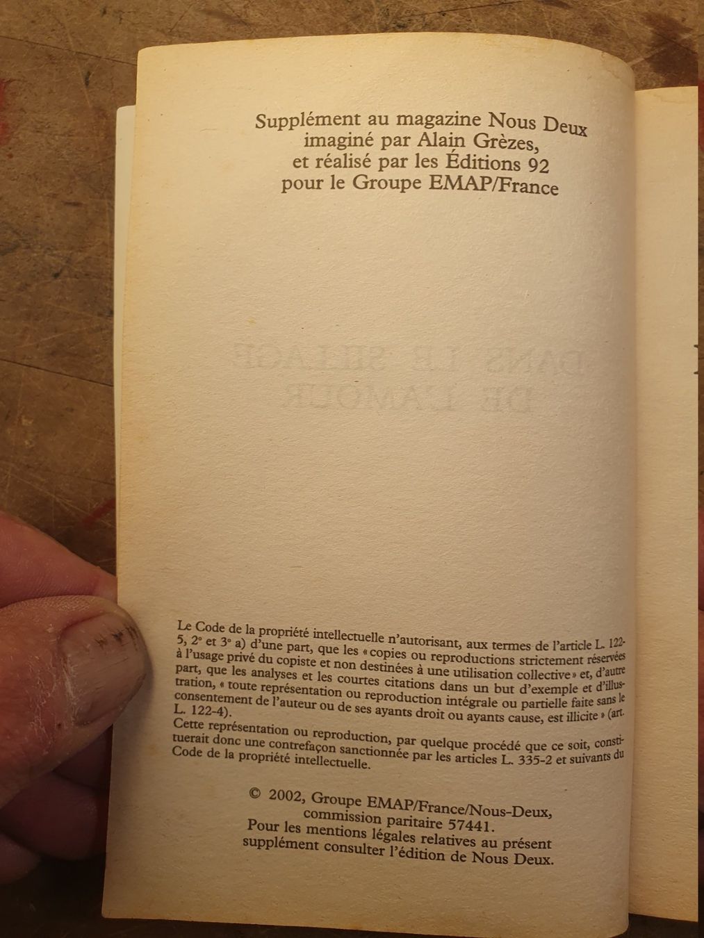 Libri: Dans le sillage de lamour - Anika de Launay – Usato da Zürich venduto da loosebone 2