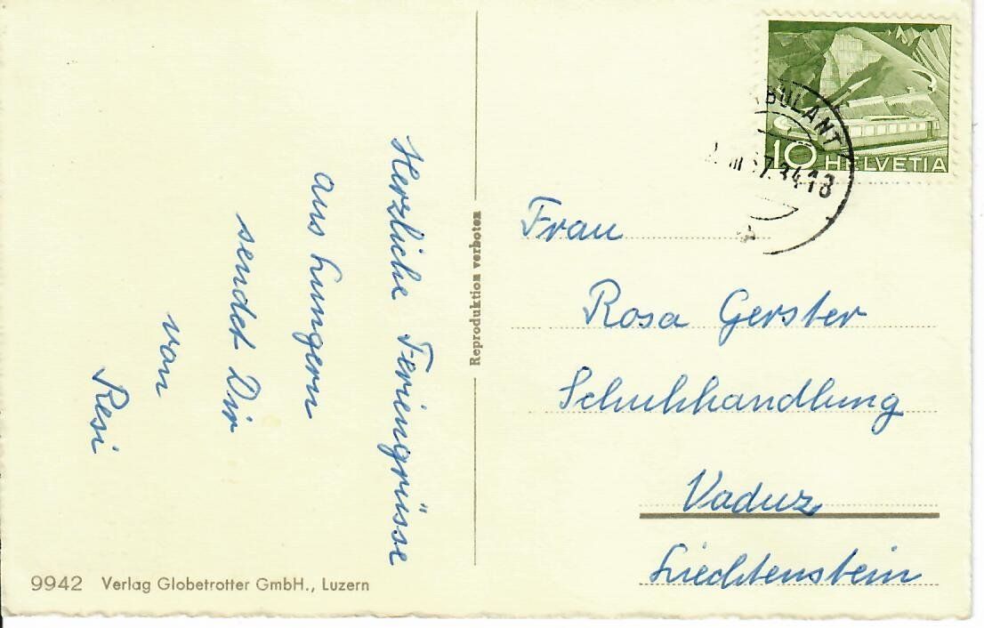 Cartoline postali: Lungern – Usato da Hochdorf venduto da Ziegel-16 1