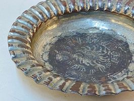Vintage Teller, Wandteller, Aufbewährungsschale aus Kupfer
