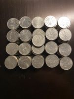 France, Lot de 202 monnaies de 1/2 FF Nickel 