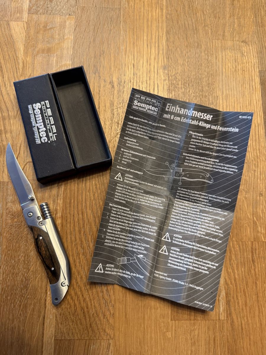Coltelli tascabile: Semptec Pearl Edition Taschenmesser mit Feuerstein – Usato da Goldach venduto da Donpancho 7