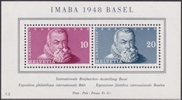 1948, Gedenk-Block W31 postfrisch **, Kat: 100.-