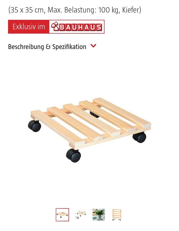3 Stk. Pflanzenuntersetzer mit Rollen Kaufen auf Ricardo