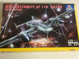 plastic model kit scale 1/ 72 ITALERI N 09 BF-110 G4 R3 NACH