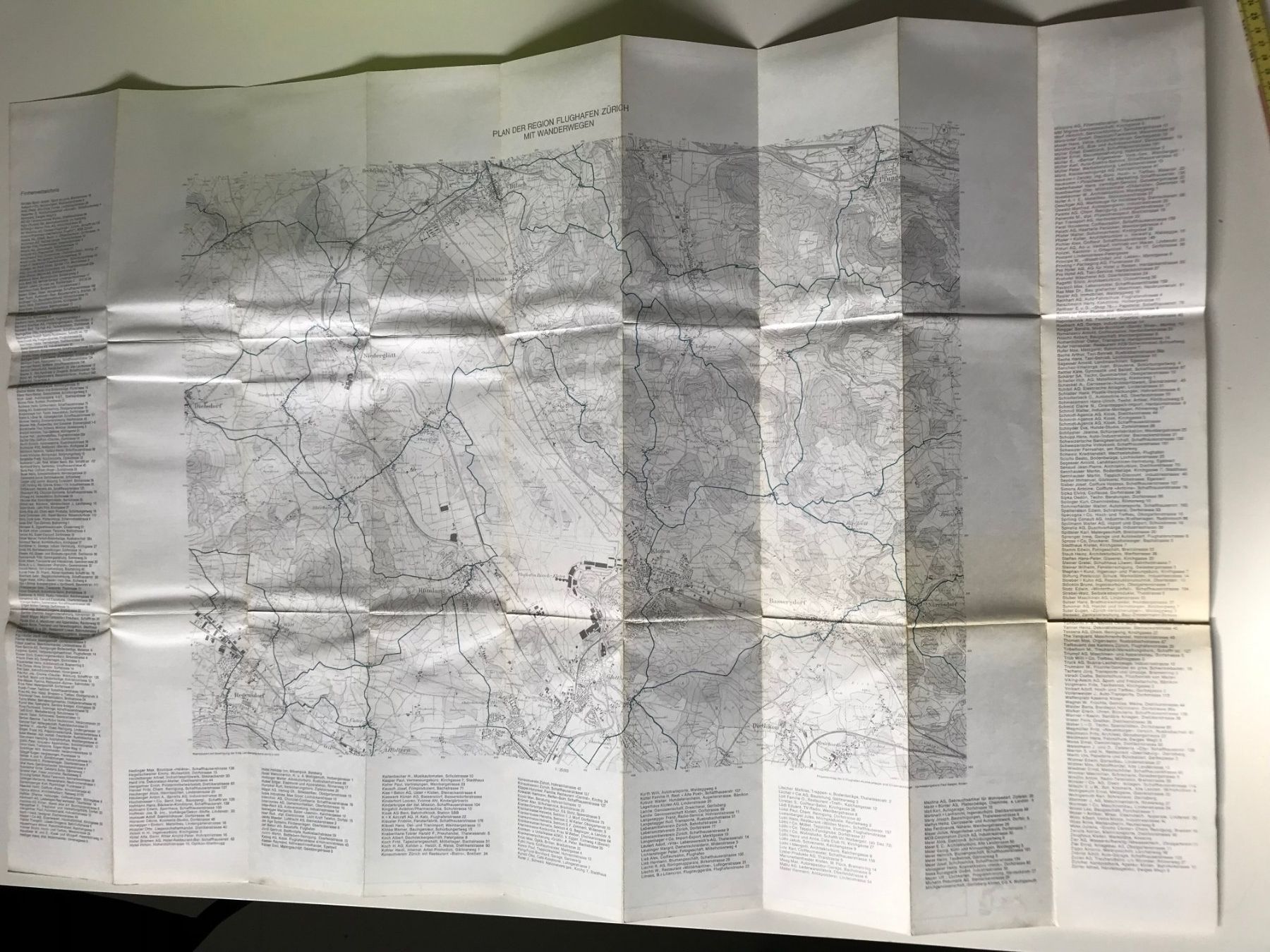 Cartine & Atlanti: Stadtplan Kloten, Flughafen, 1972 – Usato da Biberist venduto da longimanus3 5