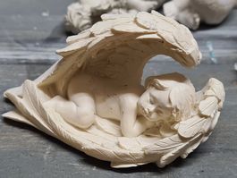 Engelsfigur, ca. 9.5x6 cm