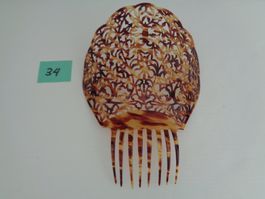 Grosse spanische Haarspange Zelluloid - Haarschmuck -Vintage