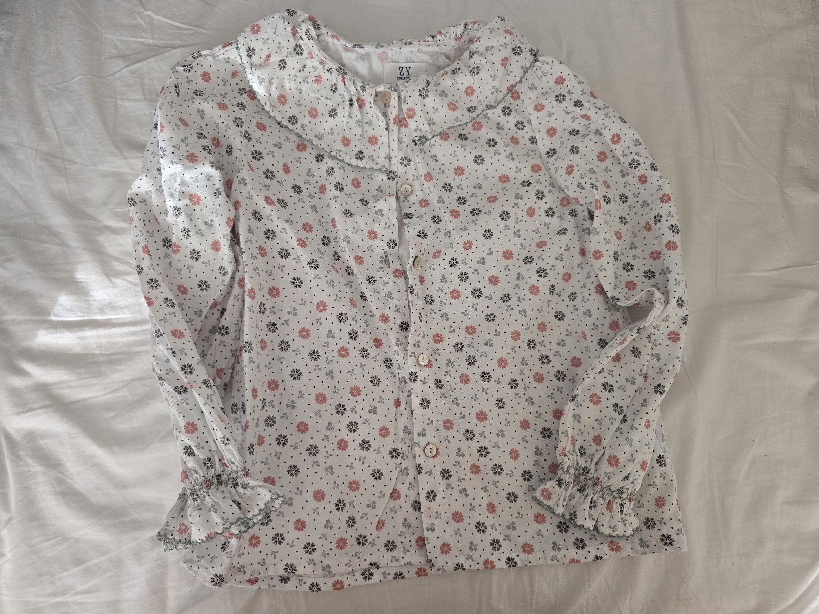 Camicette, T-shirt & Top: ZY Girl's Floral Button-Up Blouse  – Usato da bern venduto da gsh_2w9d