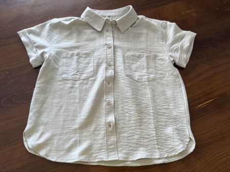 Damen Hemd Kurzarm beige Grösse M gut erhalten
