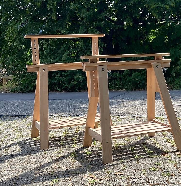 Ikea Altri mobili per ufficio: IKEA FINNVARD-Holzböcke – Usato da Burgdorf venduto da sop_wgm6