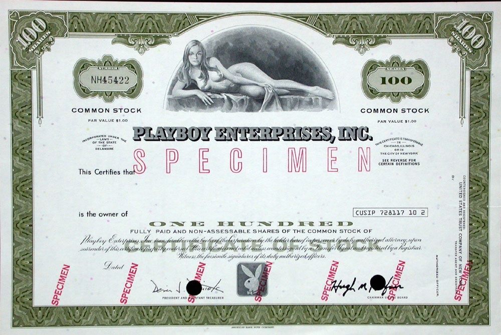 Documenti: Playboy Enterprises Inc – Usato da Solothurn venduto da Sgasche