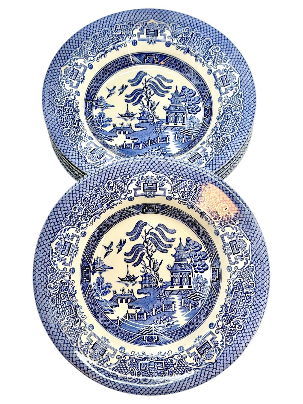 Set di piatti: 6 assiettes soupe English Ironstone Tableware LTD. EIT bleu – Usato da Morges venduto da 1tiquaire 9